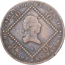 Austria, Franz I, 30 Kreuzer, 1807, Vienna, Rame, MB, KM:2149