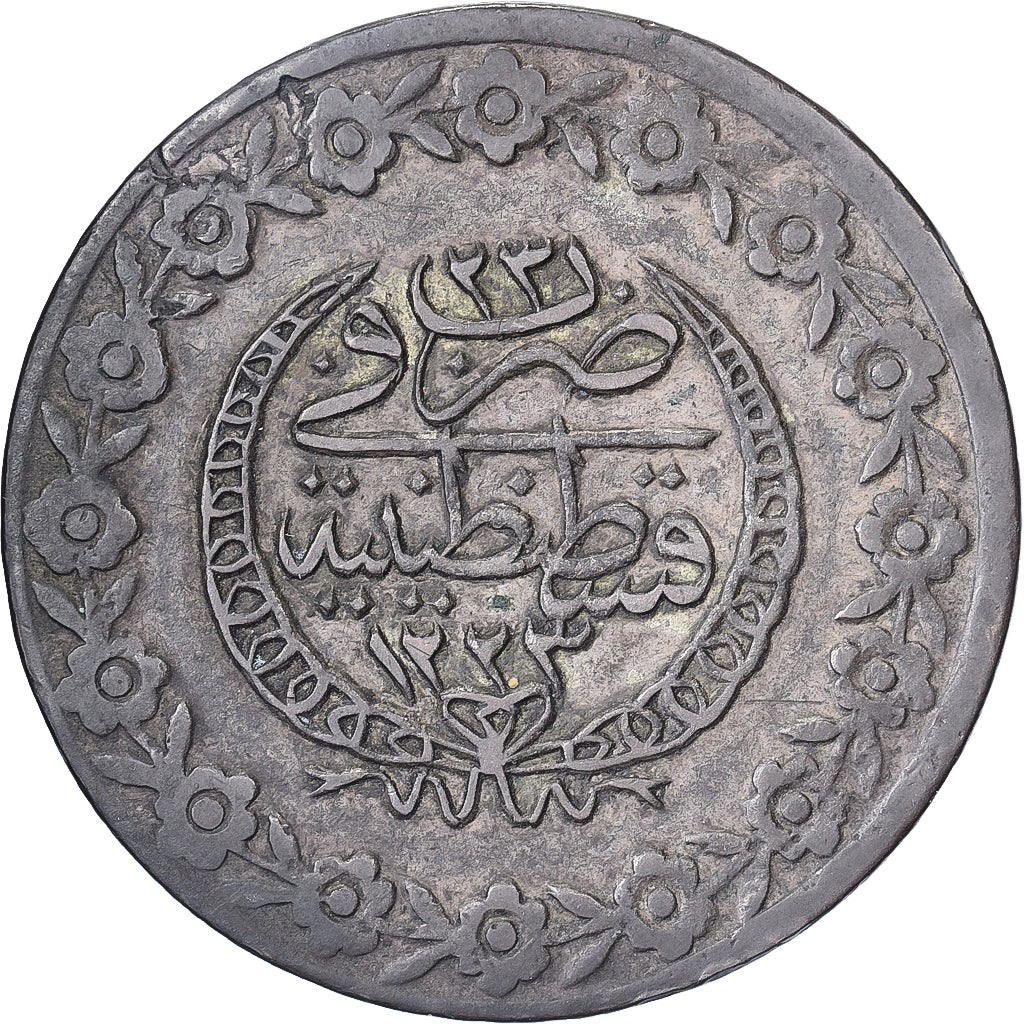 Ottoman Empire, Mahmud II, 5 Kurus, AH1223//23 (1830), Constantinople, Silver