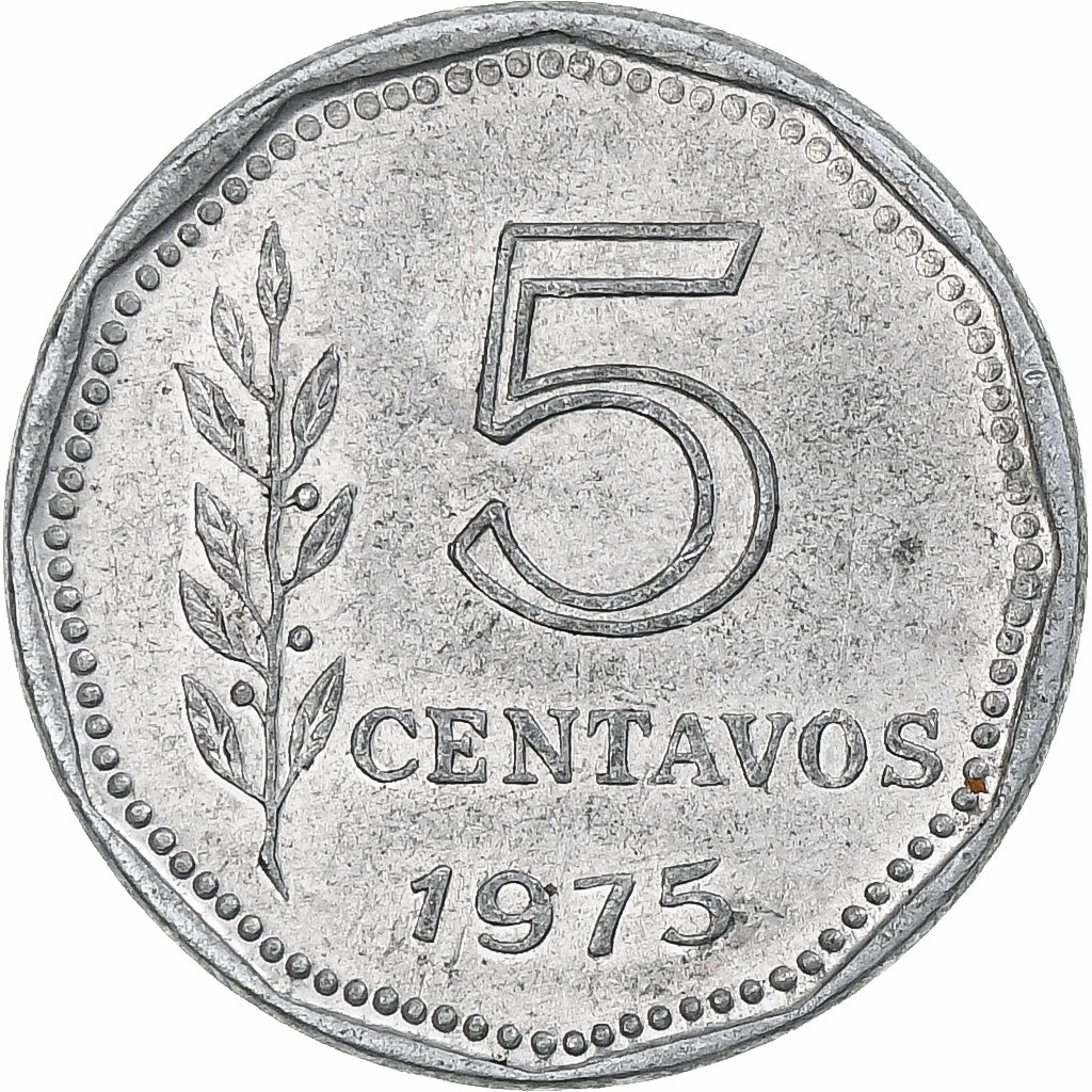 Argentine, 5 Centavos, 1975