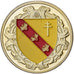 Francja, medal, En passant par la Lorraine, Gilt steel, Colourized, MS(63)