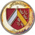 Frankreich, Medaille, Alsace - Coiffe alsacienne, Gilt steel, Colourized, UNZ