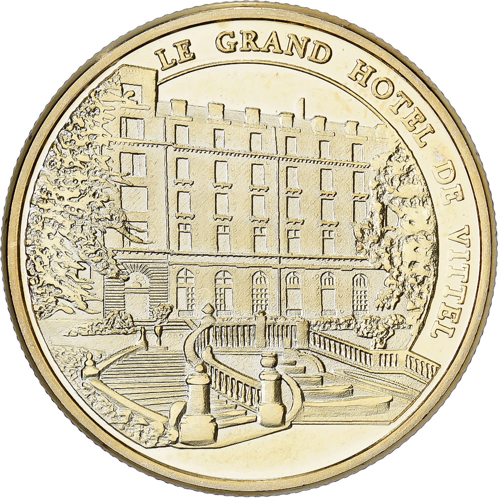 Francia, medalla, Grand Hôtel de Vittel, Gilt steel, Colourized, SC