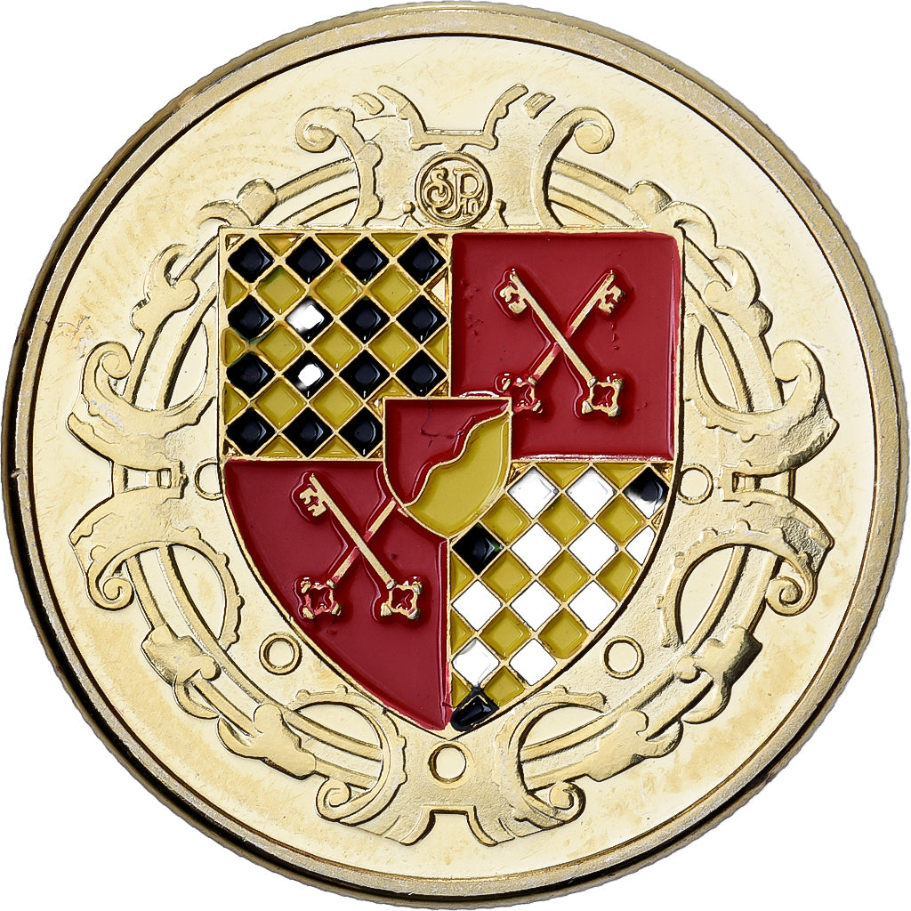 Francia, medalla, Grand Hôtel de Vittel, Gilt steel, Colourized, SC