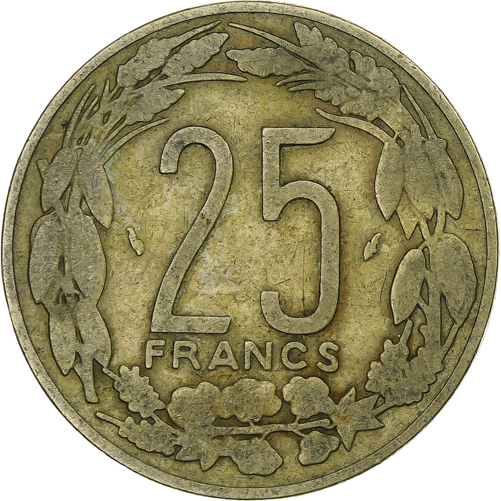 Estados da África Central, 25 Francs, 1975