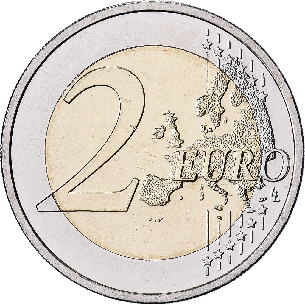 Latvia, 2 Euro, 2014, Stuttgart, Bi-Metallic, UNZ+