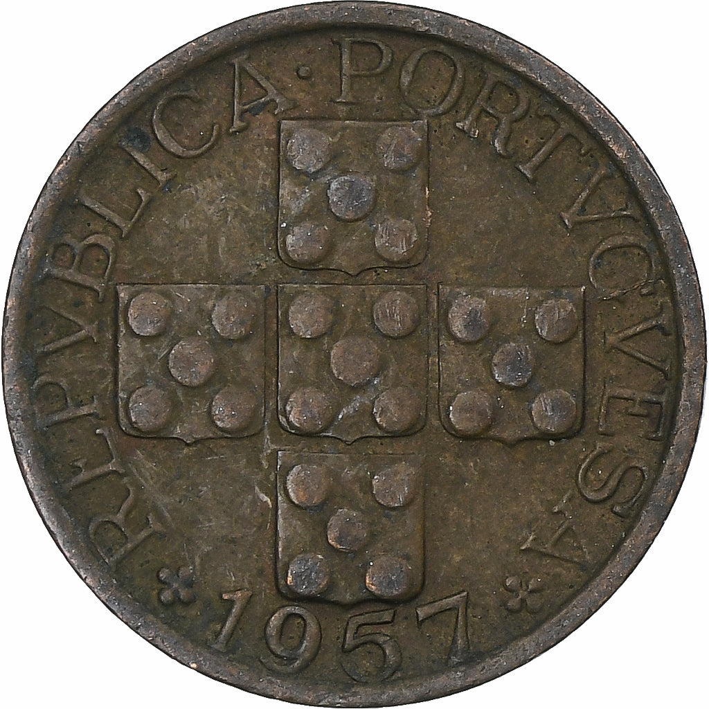Portugal, 10 Centavos, 1957