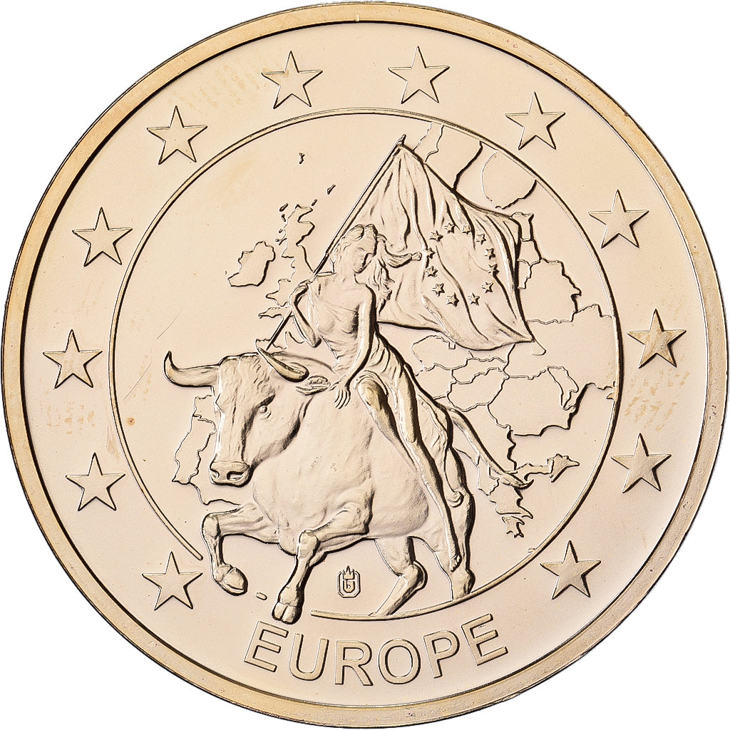 Letónia, medalha, Riga, St. Peter's Church, Cobre Dourado, MS(65-70)