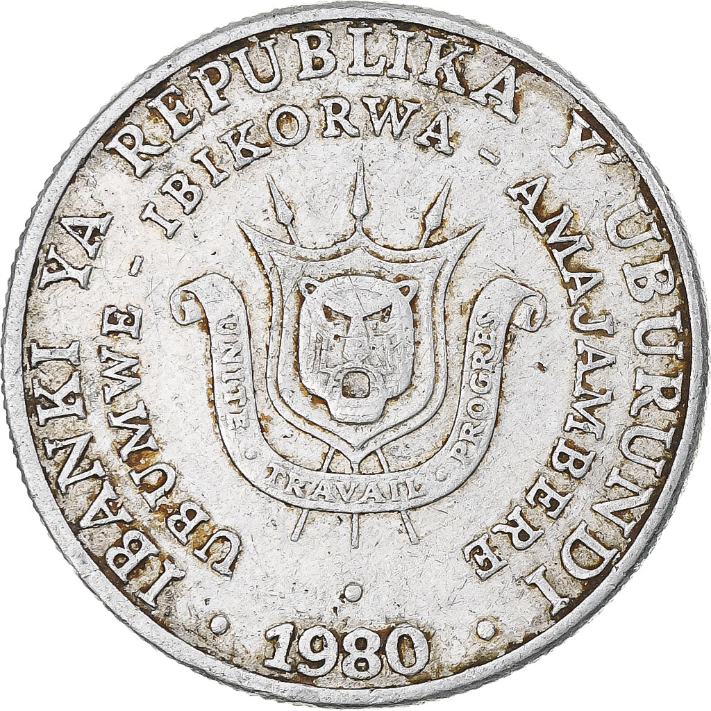 Burundi, 5 Francs, 1980