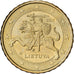 Lituania, 10 Centimes, 2015, Vilnius, Nordic gold, SPL+
