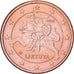 Lithuania, 5 Centimes, 2015, Vilnius, Copper Plated Steel, STGL
