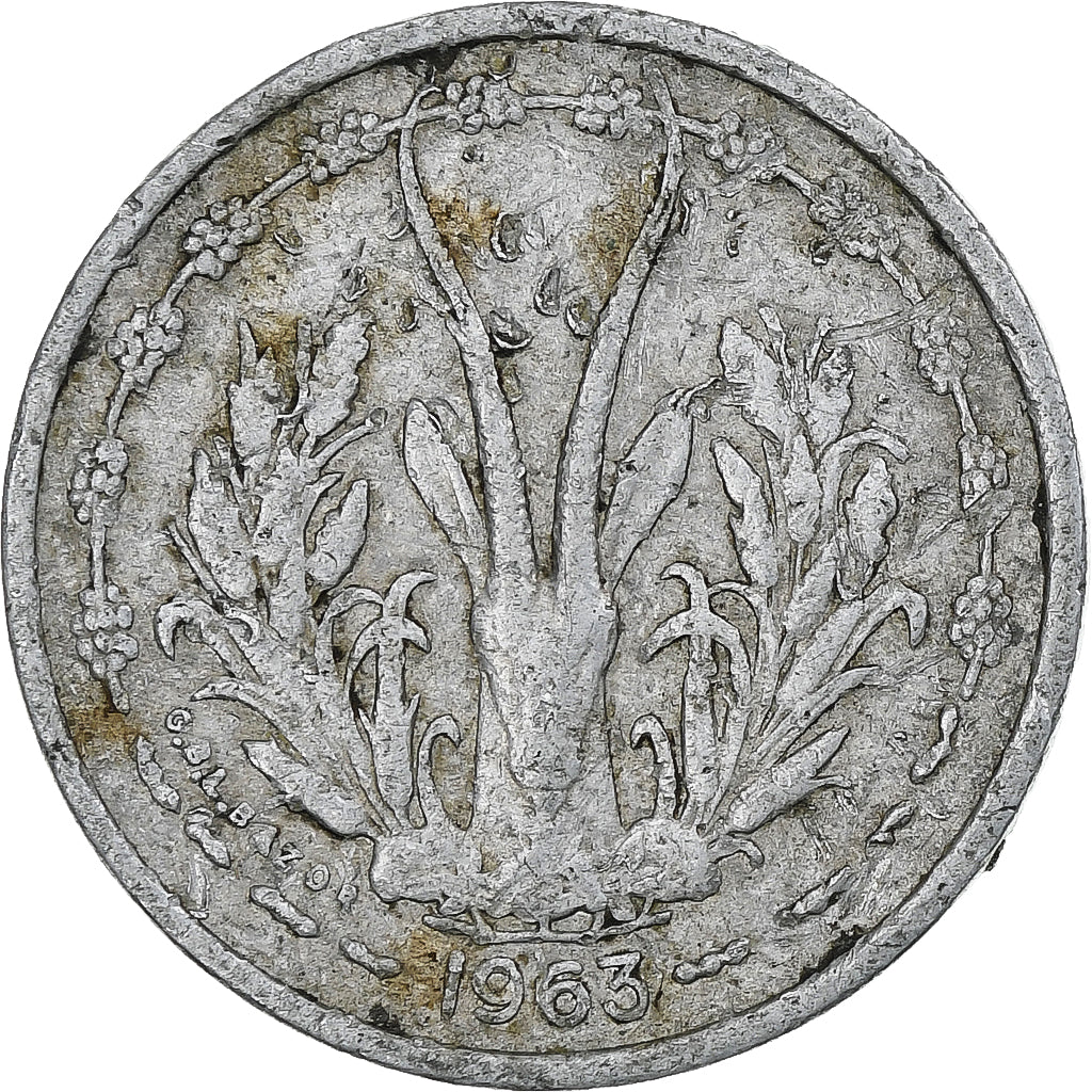 Kraje Afryki Zachodniej, Franc, 1963
