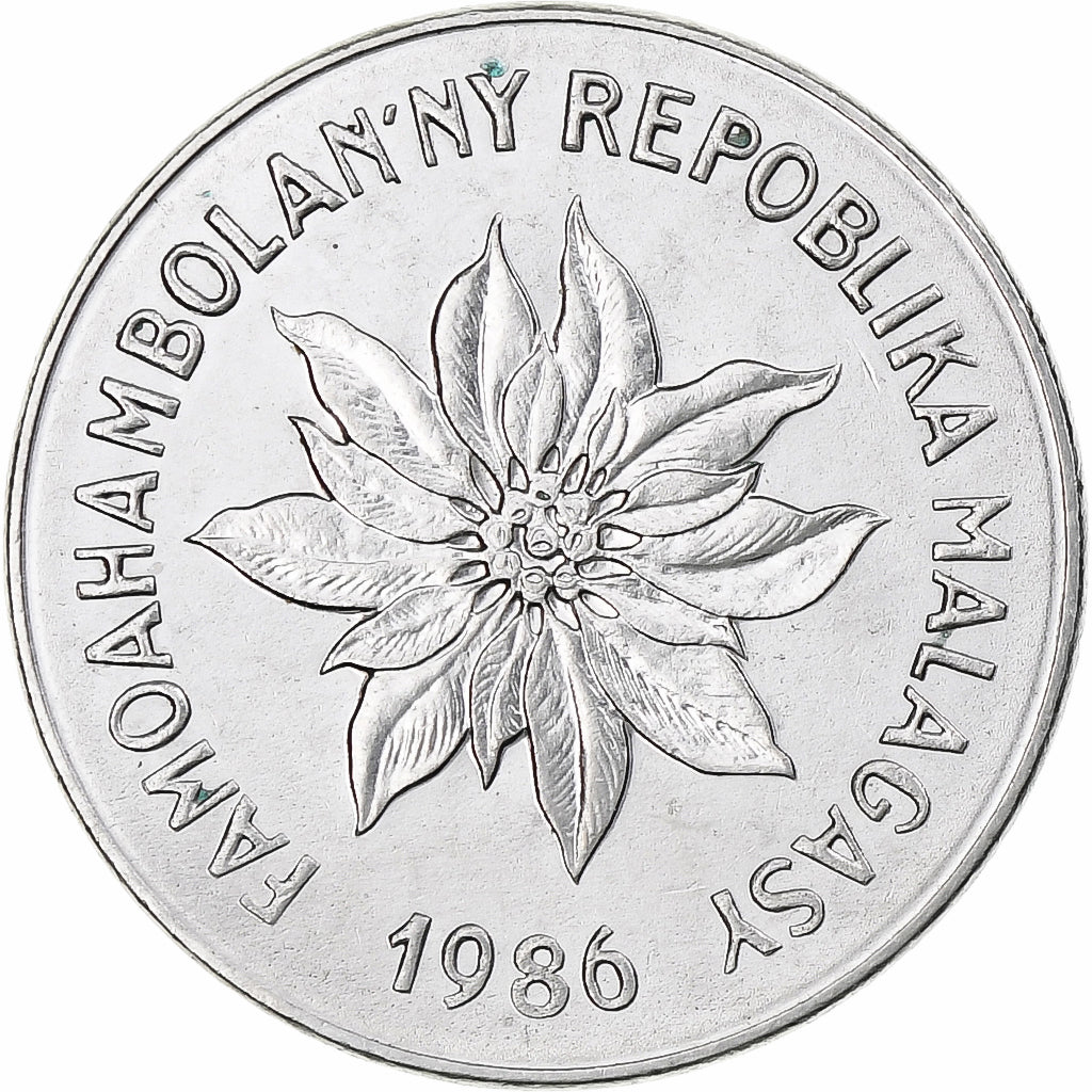 Madagáscar, 2 Francs, 1986