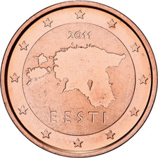 Estonia, 2 Centimes, Proof, 2011, Vantaa, Copper Plated Steel, MS(65-70)