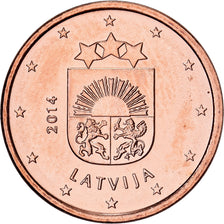 Latvia, 1 Centime, Proof, 2014, Stuttgart, Copper Plated Steel, MS(65-70)