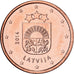 Latvia, 1 Centime, PP, 2014, Stuttgart, Copper Plated Steel, STGL