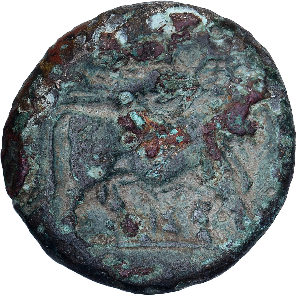 Campania, Æ Unit, V. 275-250 av. J.-C., Neapolis, Bronze, TB+, HGC:1-474, HN
