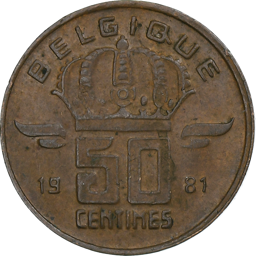 Belgique, 50 Centimes, 1981