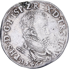 Lordship of Overijssel, Philip II, 1/5 Philipsdaalder, 1566, Hasselt, Silver
