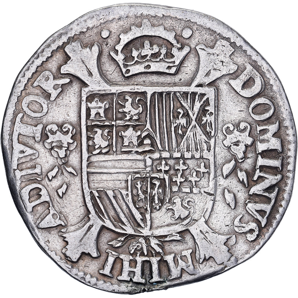 Lordship of Overijssel, Philippe II, 1/5 Philipsdaalder, 1566, Hasselt, Plata
