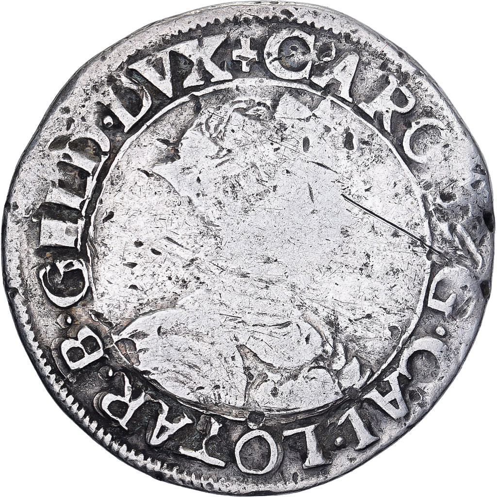 Duché de Lorraine, Charles III, Teston, ND(1545-1556), Nancy, Argent, TB
