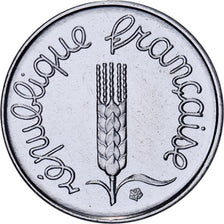 Francja, 1 Centime, Épi, 2001, MDP, Série BU, Stal nierdzewna, MS(65-70)