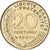 France, 20 Centimes, Marianne, 2001, MDP, Série BU, Bronze-aluminium, FDC