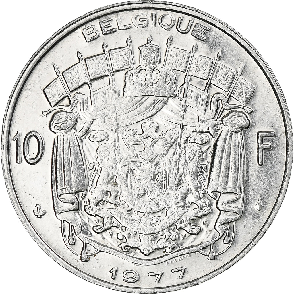 Belgique, 10 Francs, 10 Frank, 1977