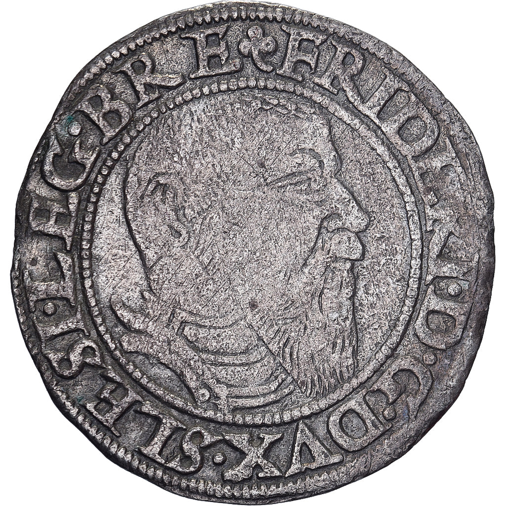 Duchy of Liegnitz-Brieg, Friedrich II, 1 Groschen, 1545, Brieg, Zilver, FR+