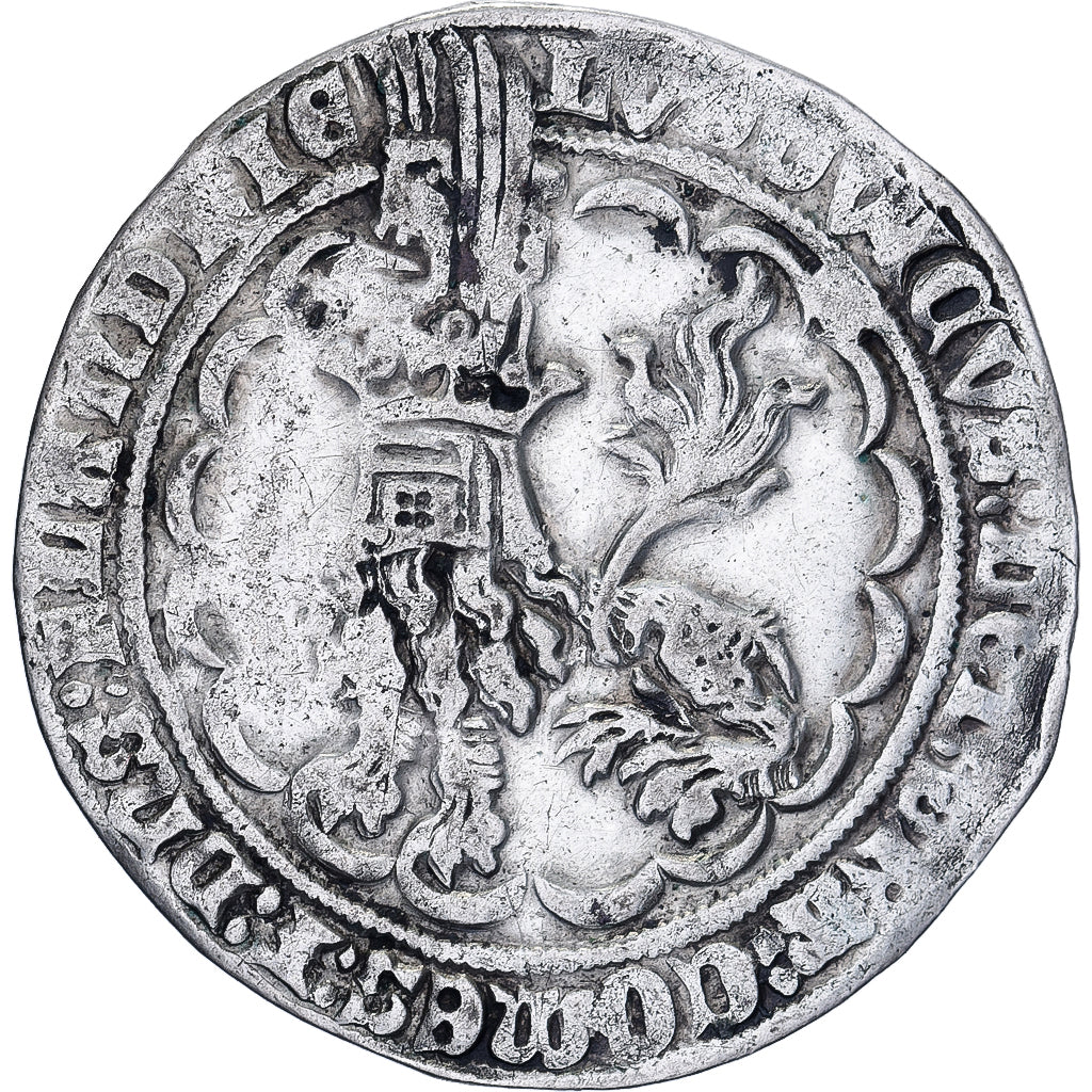 County of Flanders, Louis II de Mâle, 2 Groats Botdrager, 1373-1377, Gent