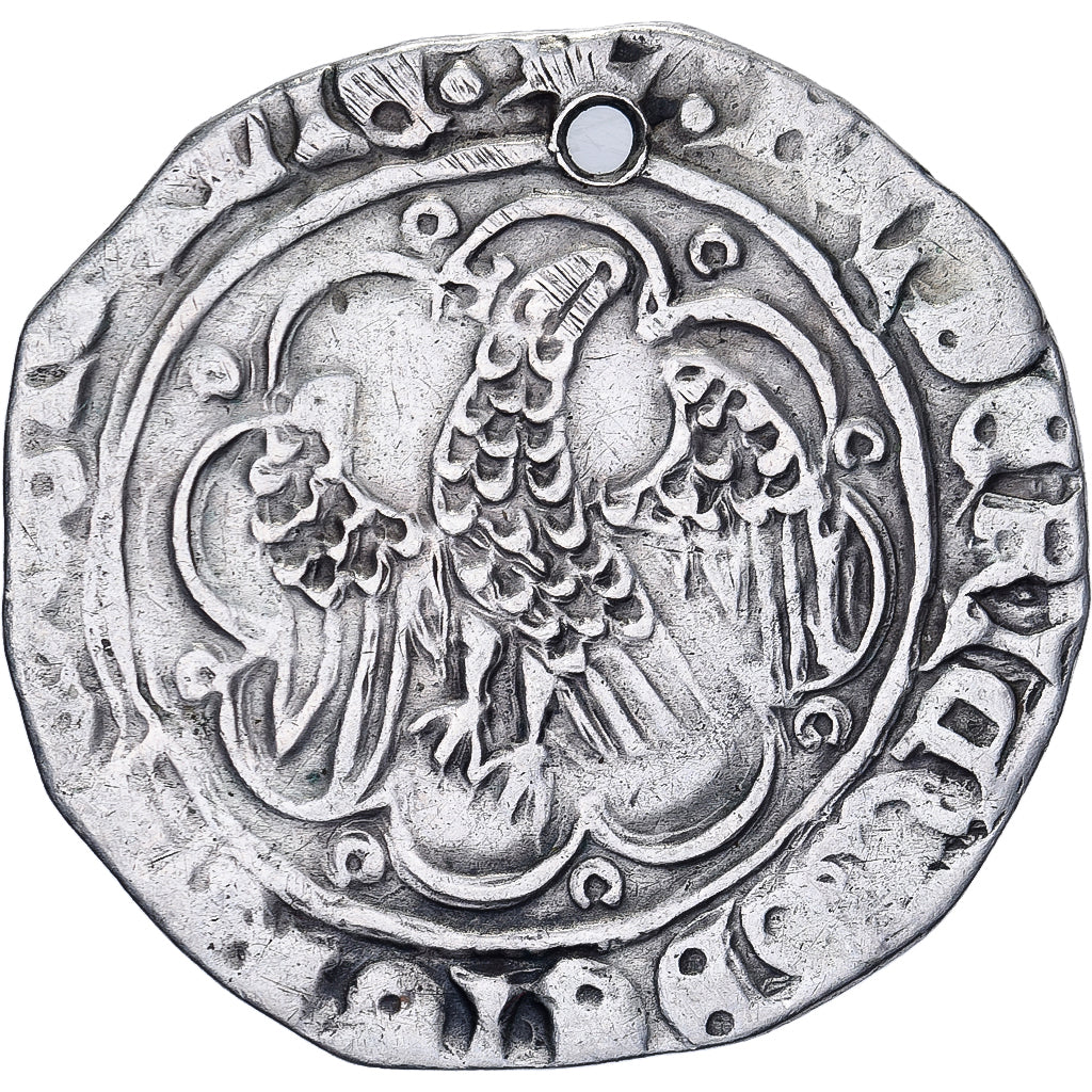 Kingdom of Sicily, Frederic III, 1 Pierreale, ND(1355-1377), Messina, Silver