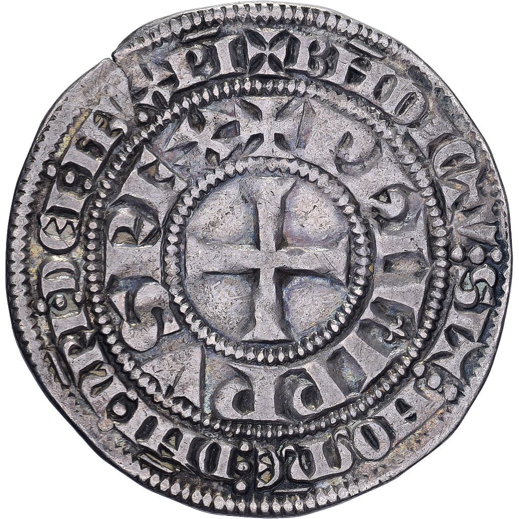 France, Philippe IV le Bel, Gros tournois à l'O long, 1290-1295, Silver