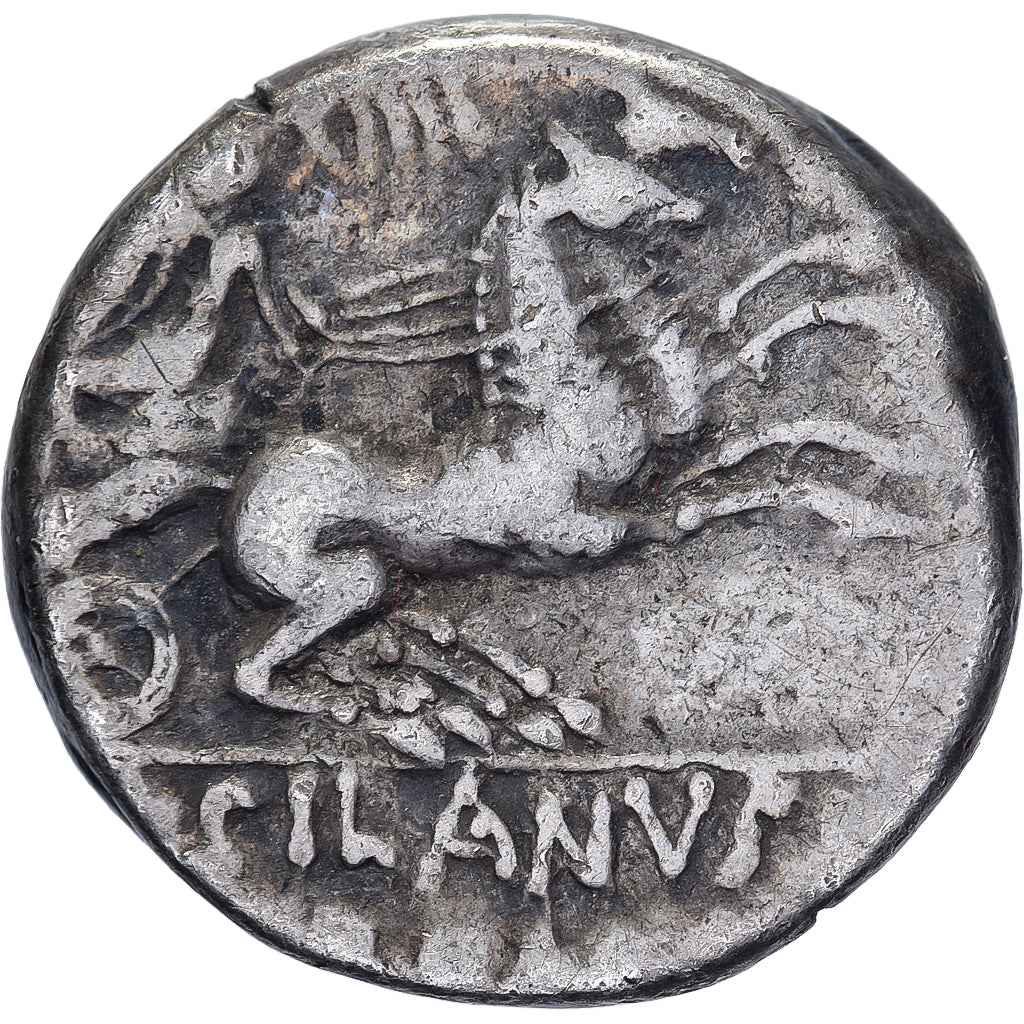 Junia, Denarius, 91 BC, Rome, Zilver, FR, Crawford:337/3
