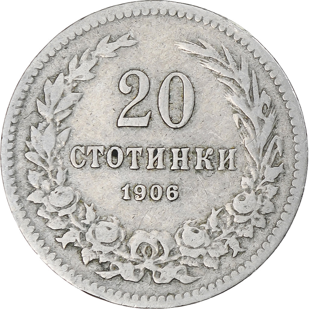 Bulgarien, 20 Stotinki, 1906