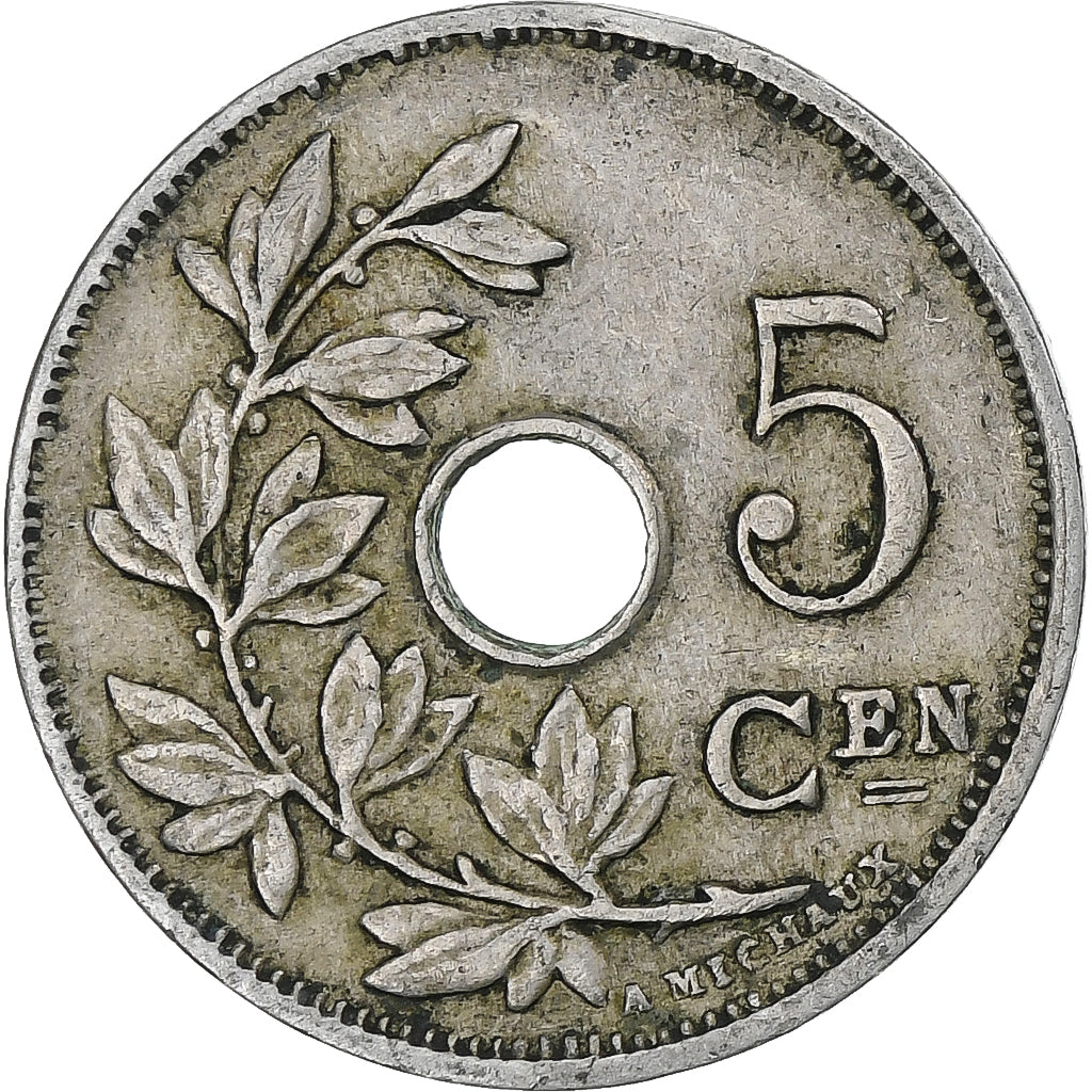 Belgium, 5 Centimes, 1928