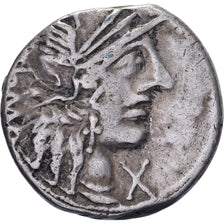 Fannia, Denarius, 123 BC, Rome, Silver, EF(40-45), Crawford:275/1