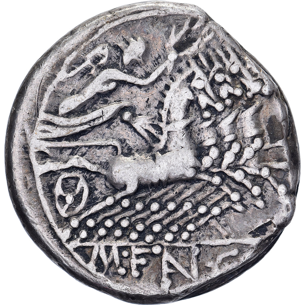 Fannia, Denarius, 123 BC, Rome, Silver, EF(40-45), Crawford:275/1