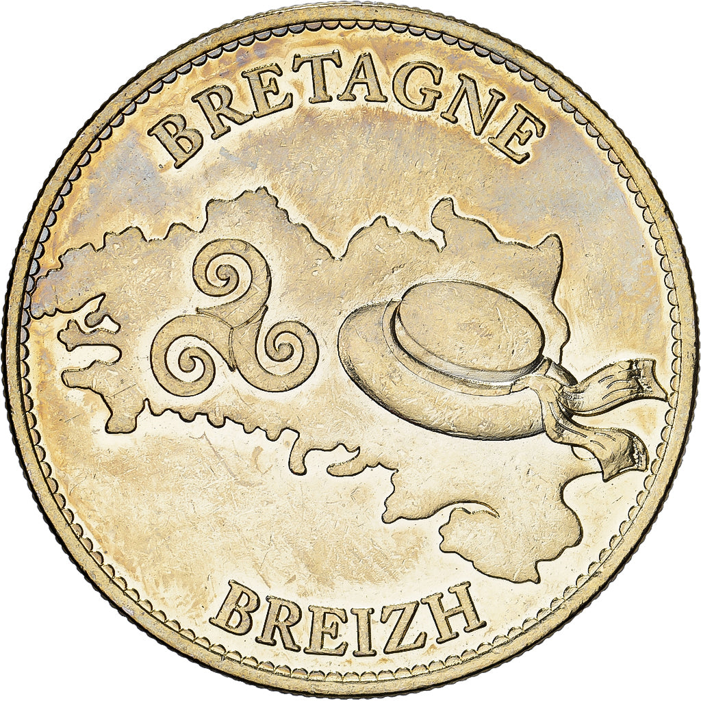 Frankreich, Medaille, La Bretagne, Breizh, Bronze-Aluminium, UNZ