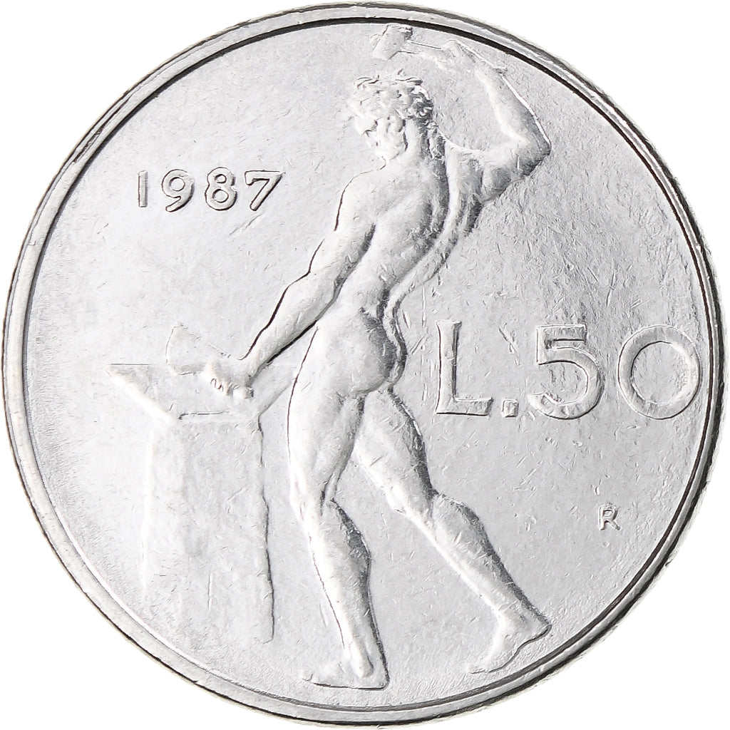 Włochy, 50 Lire, 1987