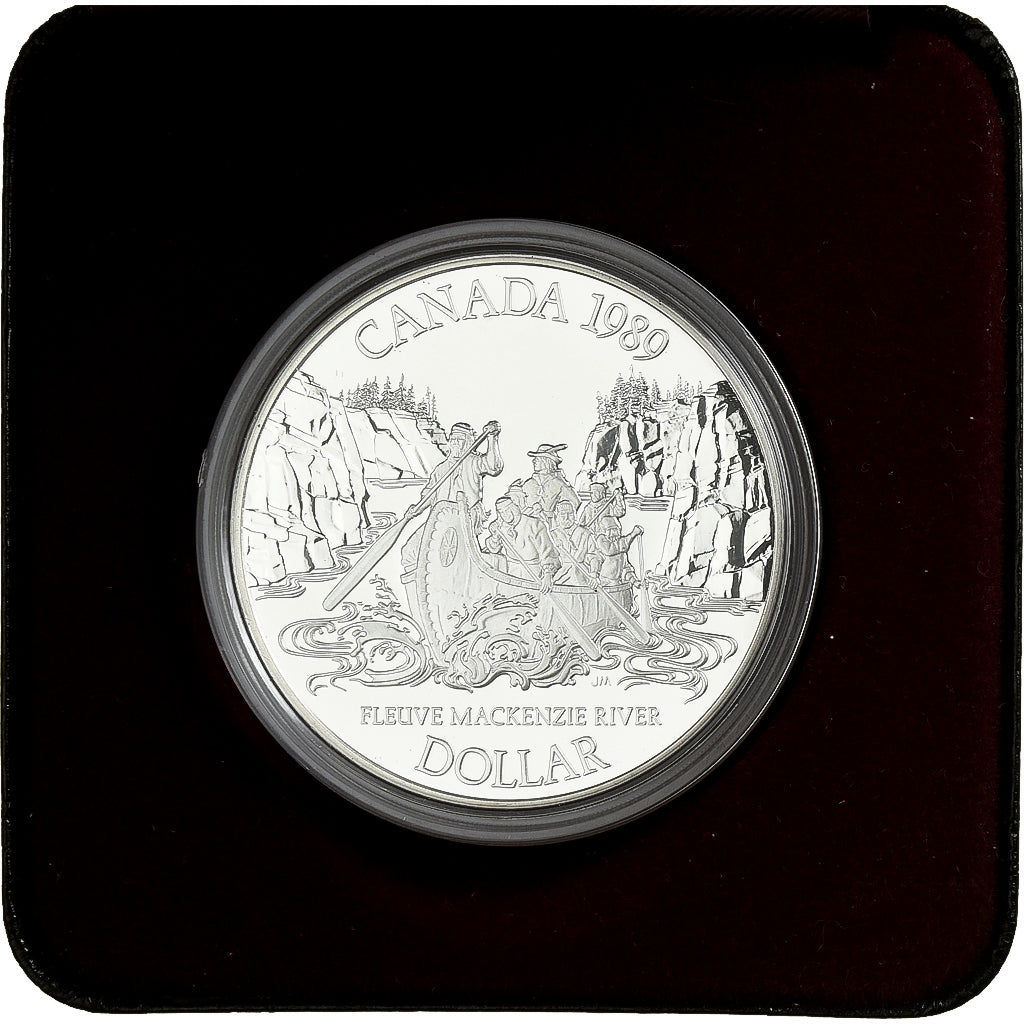 Canada, Elizabeth II, 1 Dollar, 1989, Ottawa, Proof, Srebro, MS(65-70), KM:168