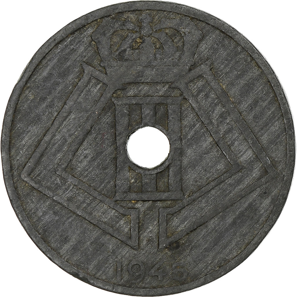 Belgium, 25 Centimes, 1945