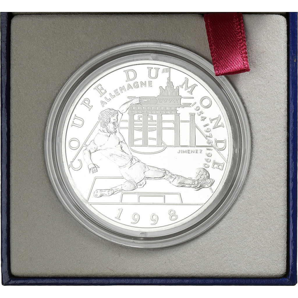 France, 10 Francs, World Cup - Germany, 1997, MDP, Proof, Silver