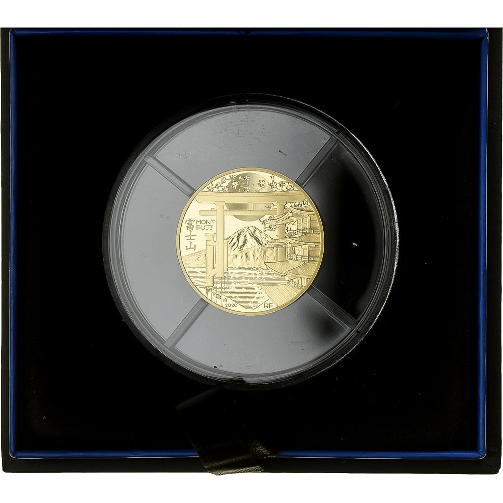 France, 50 Euro, Unesco, Mont Fuji, Proof, 2020, MDP, Gold, MS(65-70), KM:2908