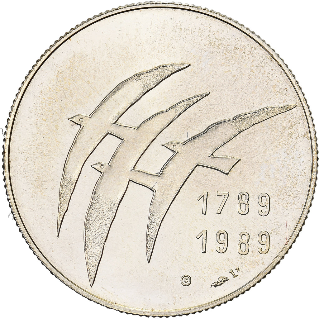 France, Medal, Serment du Jeu de Paume, 1989, Silver, BU, MS(65-70)