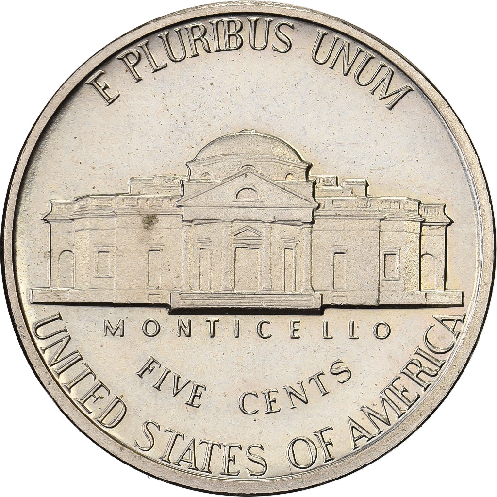 États-Unis, 5 Cents, Jefferson, 1977, San Francisco, BE, Nickel, SPL+