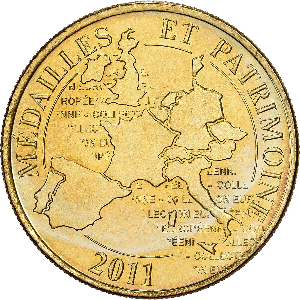 France, Medal, Mémorial de Caen, Plantu, 2011, Copper-nickel Aluminium, MS(63)