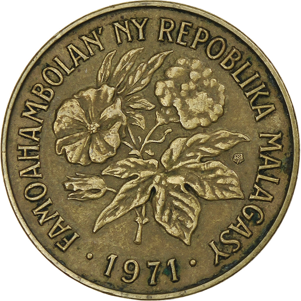 Madagascar, 20 Francs, 4 Ariary, 1971