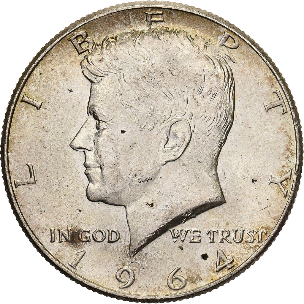 United States, Half Dollar, Kennedy, 1964, Philadelphia, Silver, AU(55-58)
