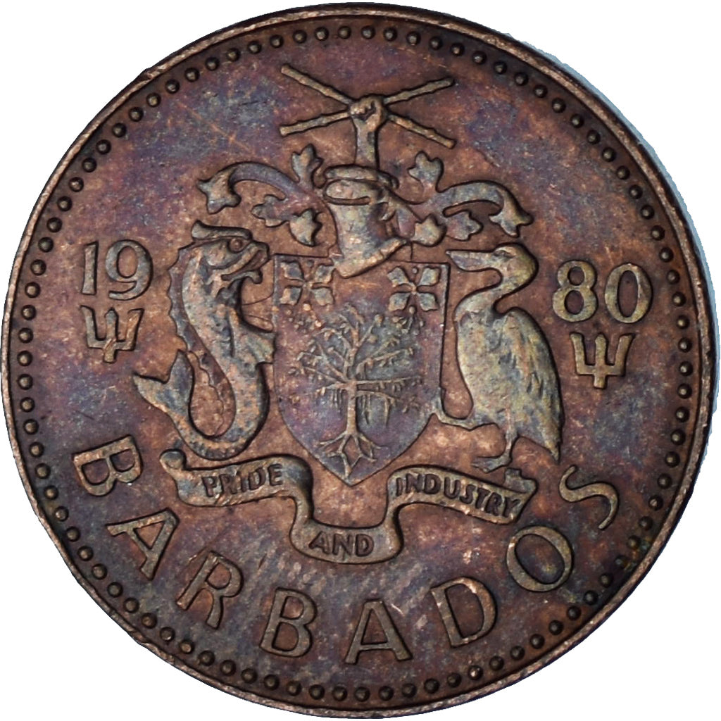 Barbados, Cent, 1980