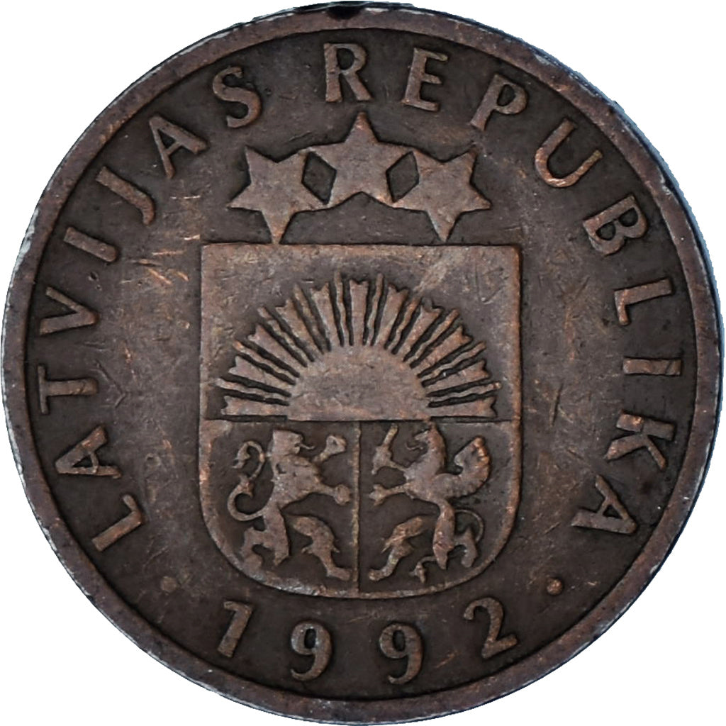 Letónia, 2 Santimi, 1992