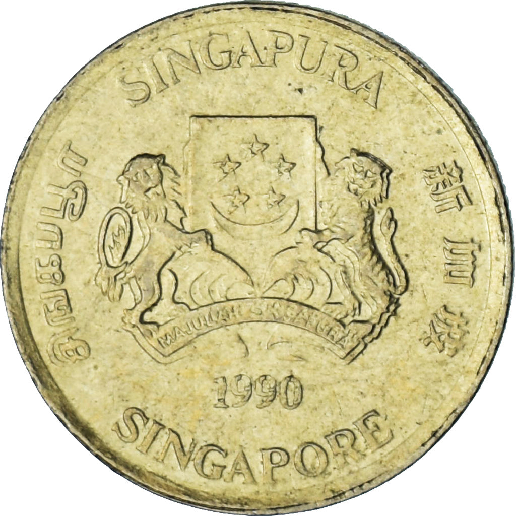 Singapur, 5 Cents, 1990